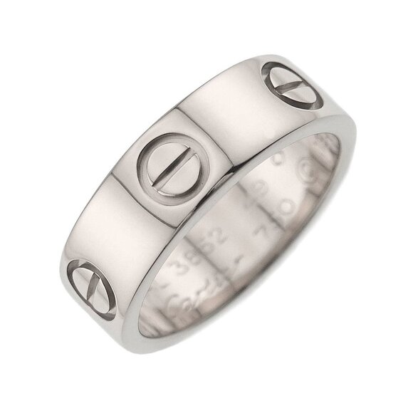 CARTIER White Gold Love Ring #49 - Picture 1 of 8